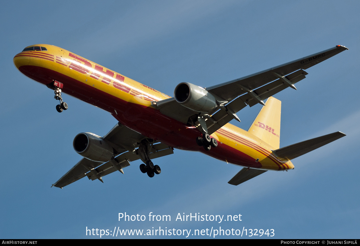 Aircraft Photo of G-BMRC | Boeing 757-236 | DHL International | AirHistory.net #132943