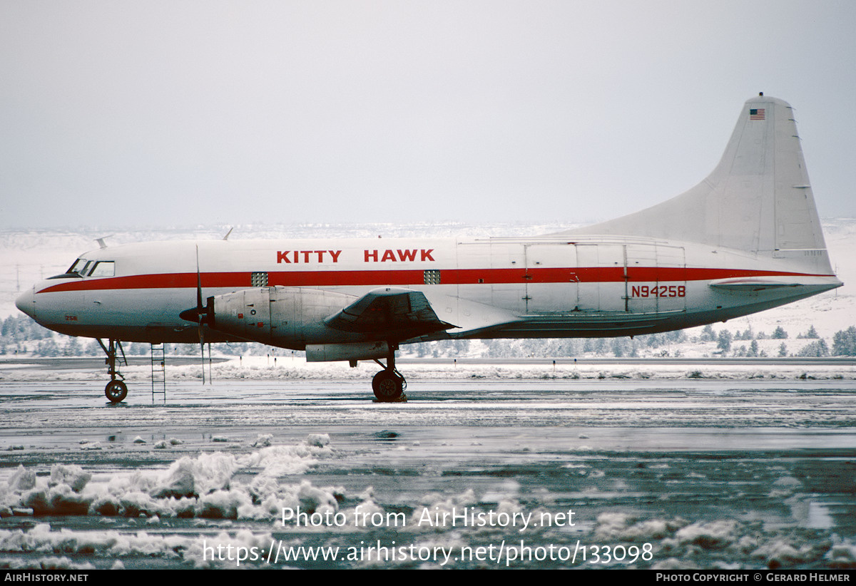 Aircraft Photo of N94258 | Convair 600/F | Kitty Hawk AirCargo - KHA | AirHistory.net #133098