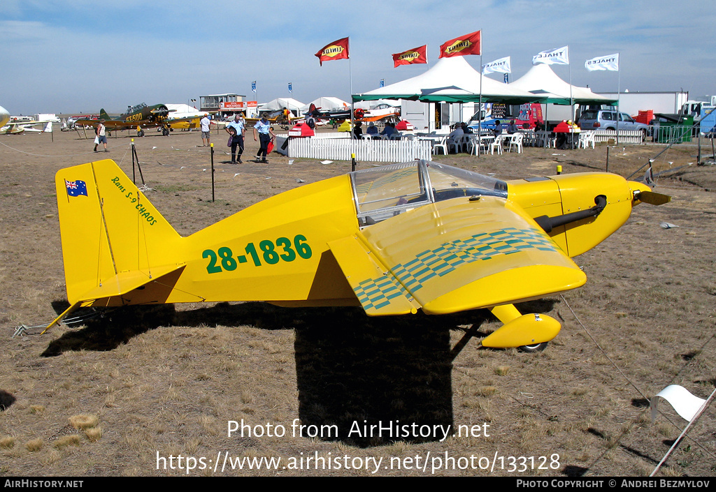 Aircraft Photo of 28-1836 | Rans S-9 Chaos | AirHistory.net #133128