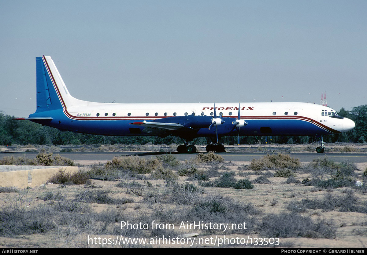 Aircraft Photo of EX-75825 | Ilyushin Il-18Gr | Phoenix Aviation | AirHistory.net #133503