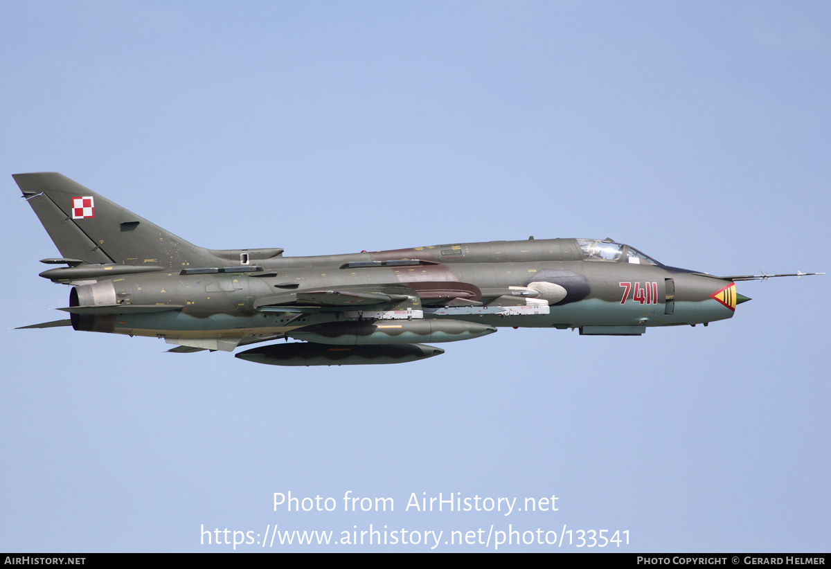 Aircraft Photo of 7411 | Sukhoi Su-22M4 | Poland - Air Force | AirHistory.net #133541