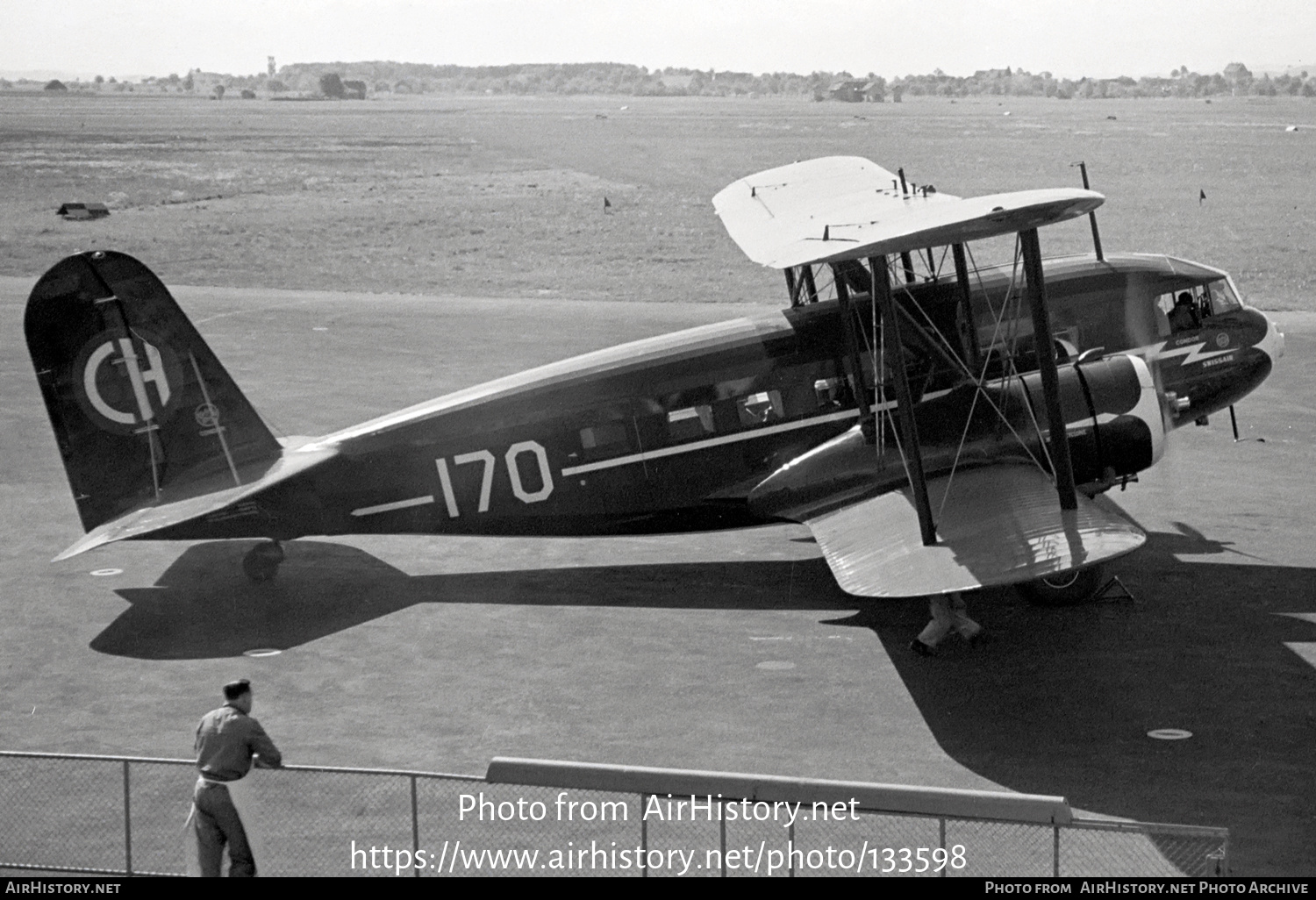 Aircraft Photo of CH-170 | Curtiss AT-32C Condor II | Swissair - Swiss Air Lines | AirHistory.net #133598