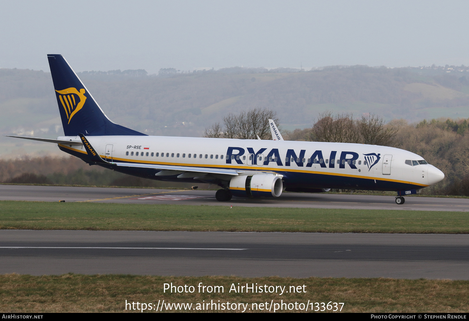 Aircraft Photo of SP-RSE | Boeing 737-800 | Ryanair | AirHistory.net #133637