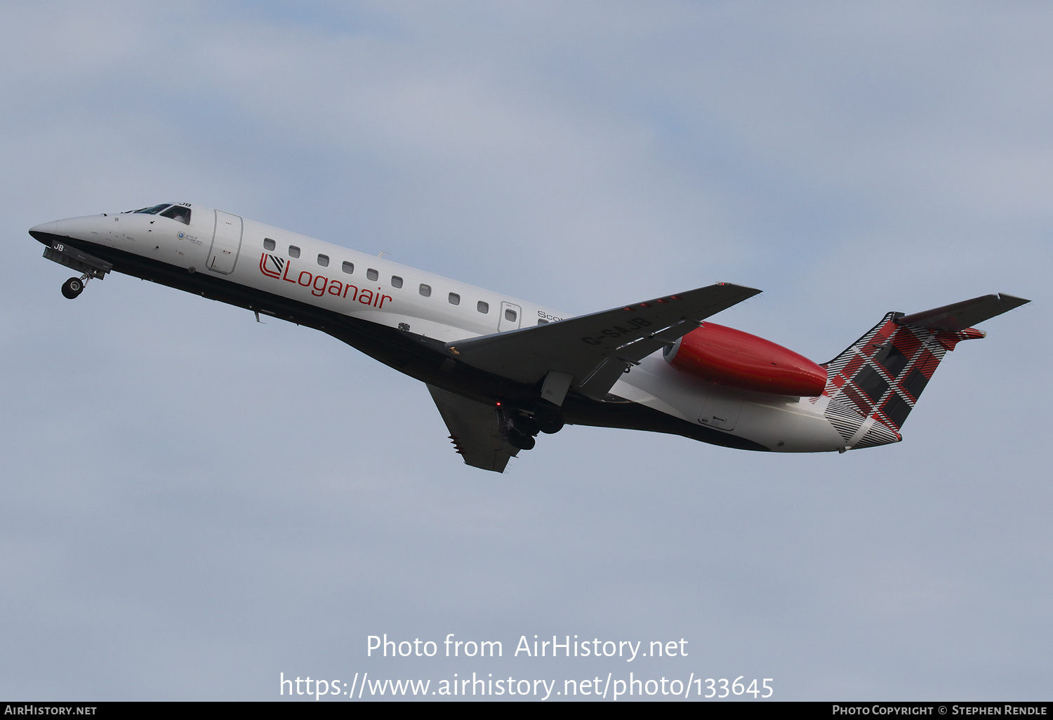 Aircraft Photo of G-SAJB | Embraer ERJ-135ER (EMB-135ER) | Loganair | AirHistory.net #133645