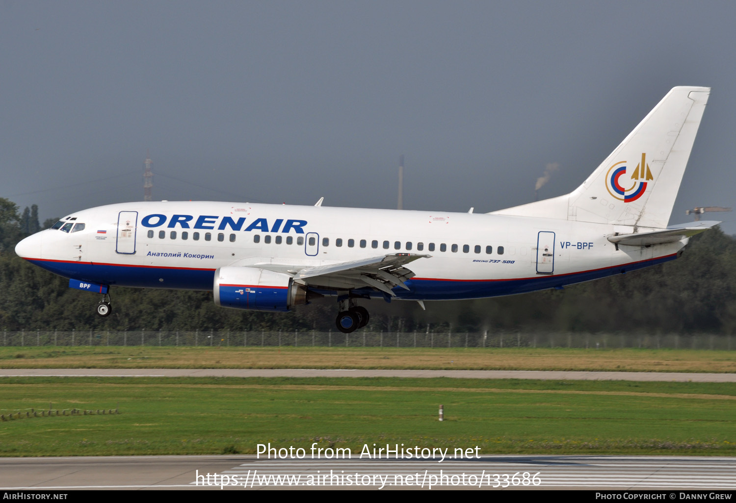 Aircraft Photo of VP-BPF | Boeing 737-5H6 | Orenair | AirHistory.net #133686