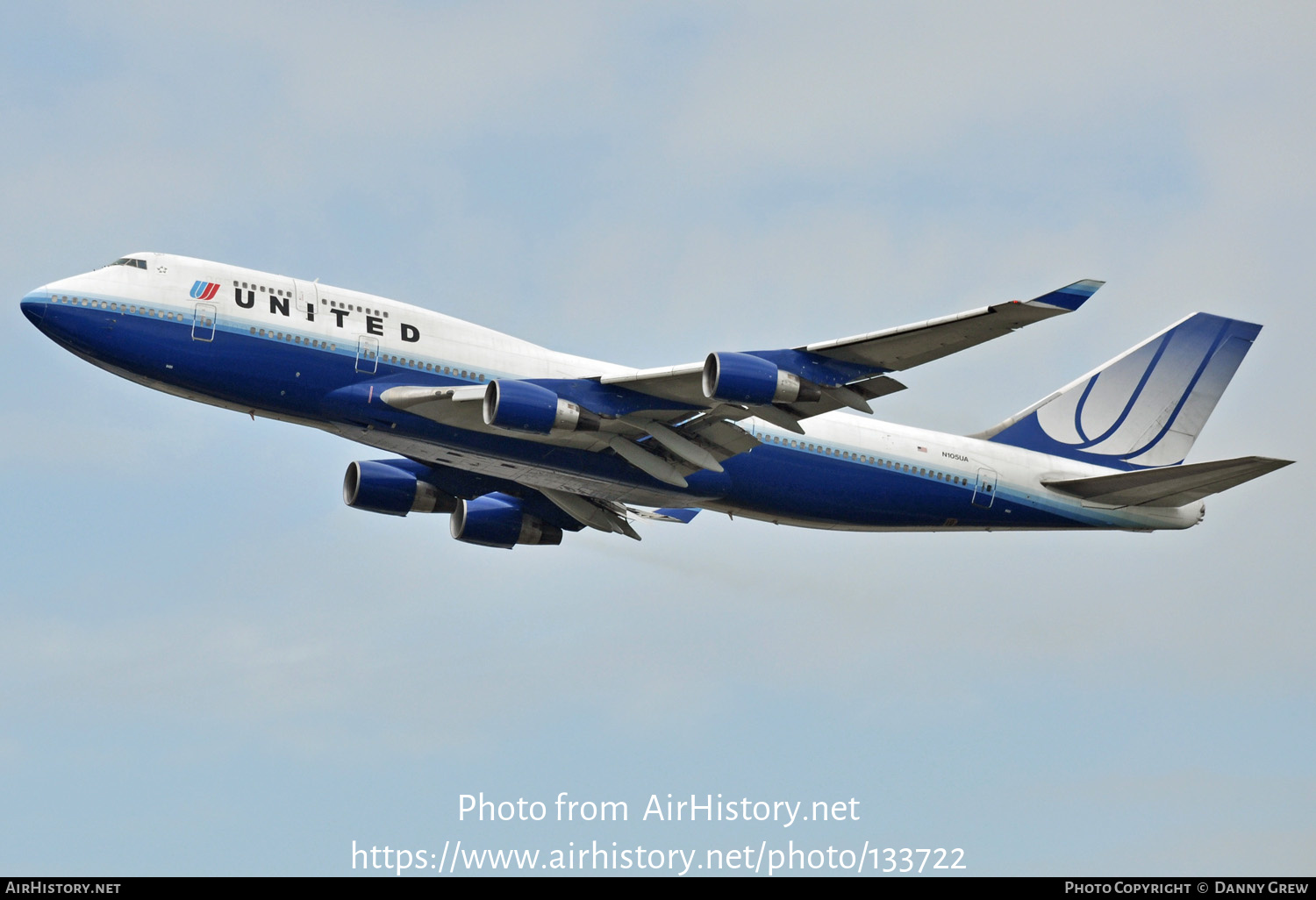 Aircraft Photo of N105UA | Boeing 747-451 | United Airlines | AirHistory.net #133722