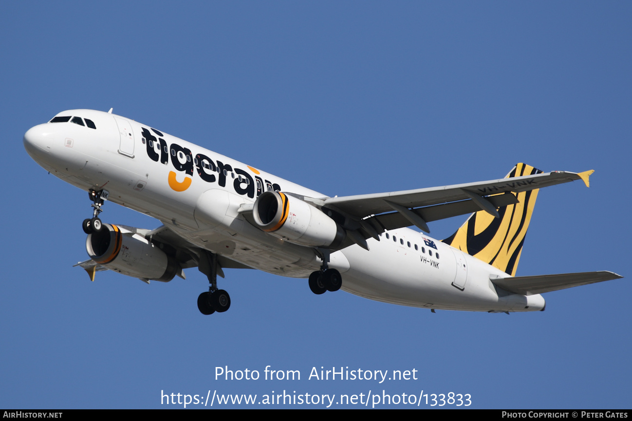 Aircraft Photo of VH-VNK | Airbus A320-232 | Tigerair | AirHistory.net #133833