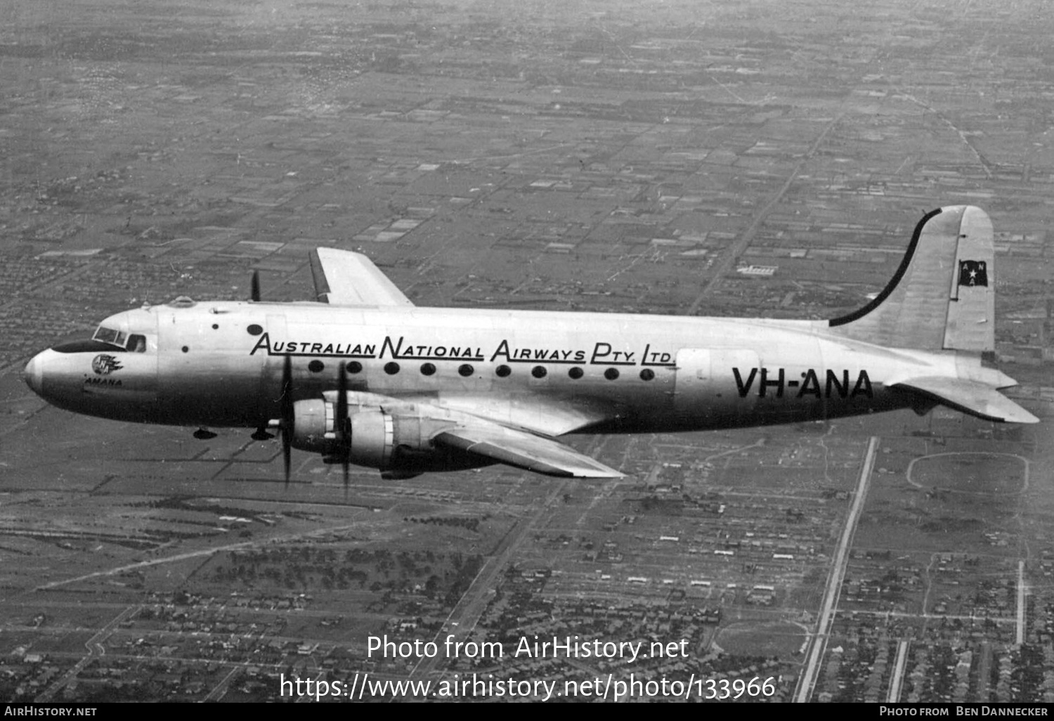 Aircraft Photo of VH-ANA | Douglas DC-4-1009 | Australian National Airways - ANA | AirHistory.net #133966