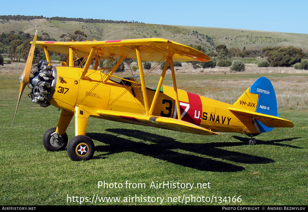 Aircraft Photo of VH-JUX | Boeing PT-17 Kaydet (A75N1) | USA - Navy ...