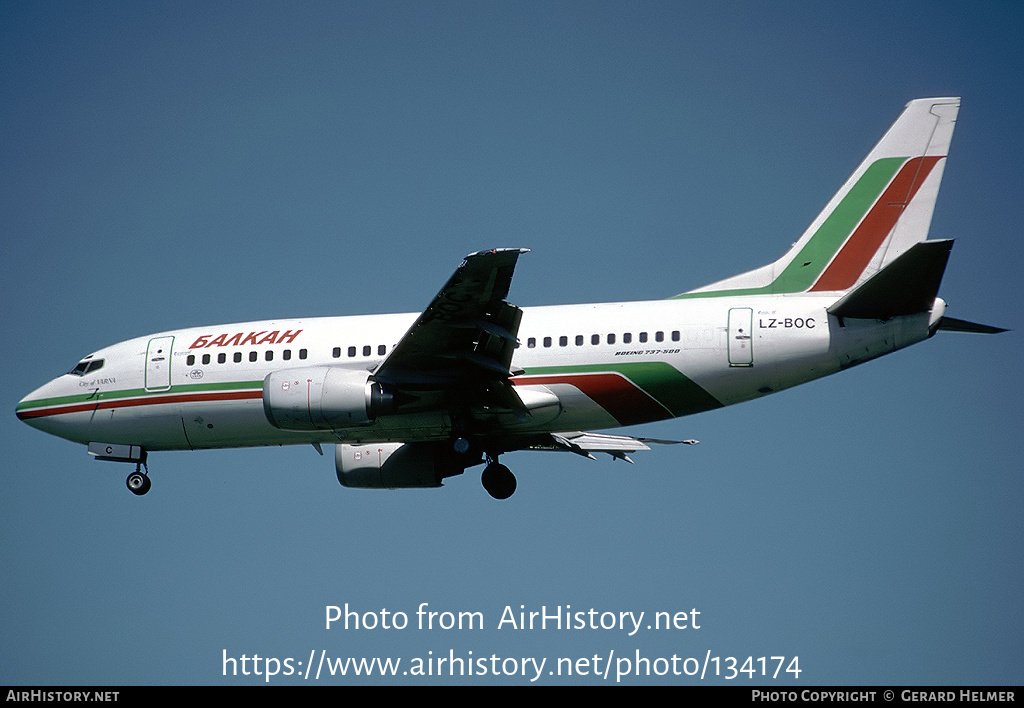 Aircraft Photo of LZ-BOC | Boeing 737-53A | Balkan - Bulgarian Airlines | AirHistory.net #134174