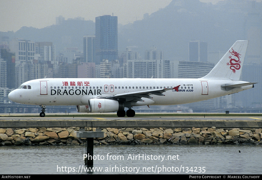 Aircraft Photo of B-HYR | Airbus A320-231 | Dragonair | AirHistory.net #134235