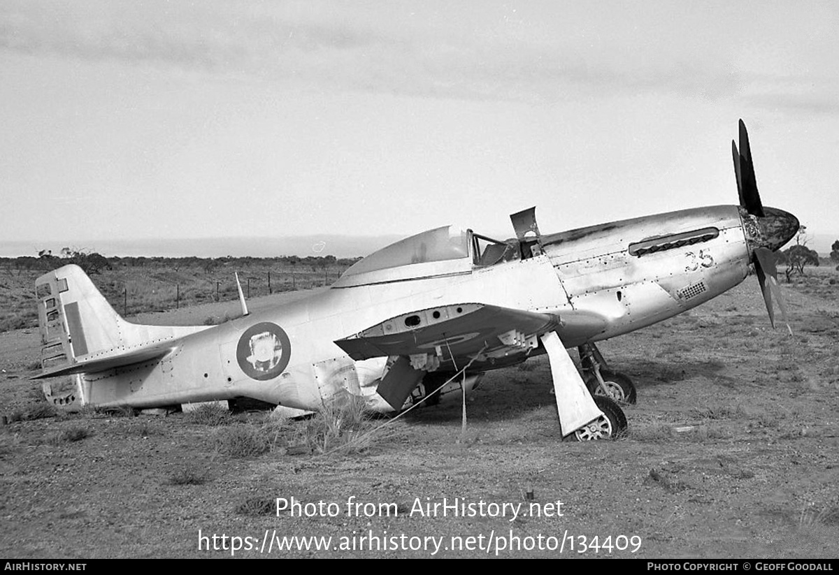 Aircraft Photo of A68-35 | Commonwealth CA-17 Mustang 20 (P-51D) | Australia - Air Force | AirHistory.net #134409