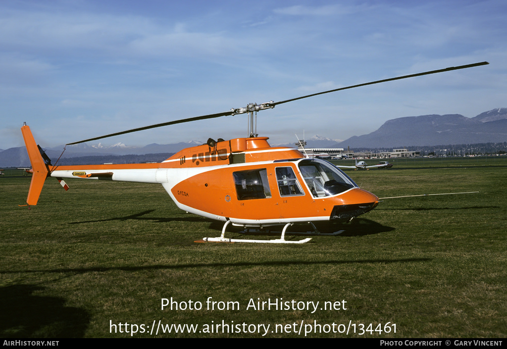 Aircraft Photo of C-FCQA | Bell 206A JetRanger | Okanagan Helicopters | AirHistory.net #134461