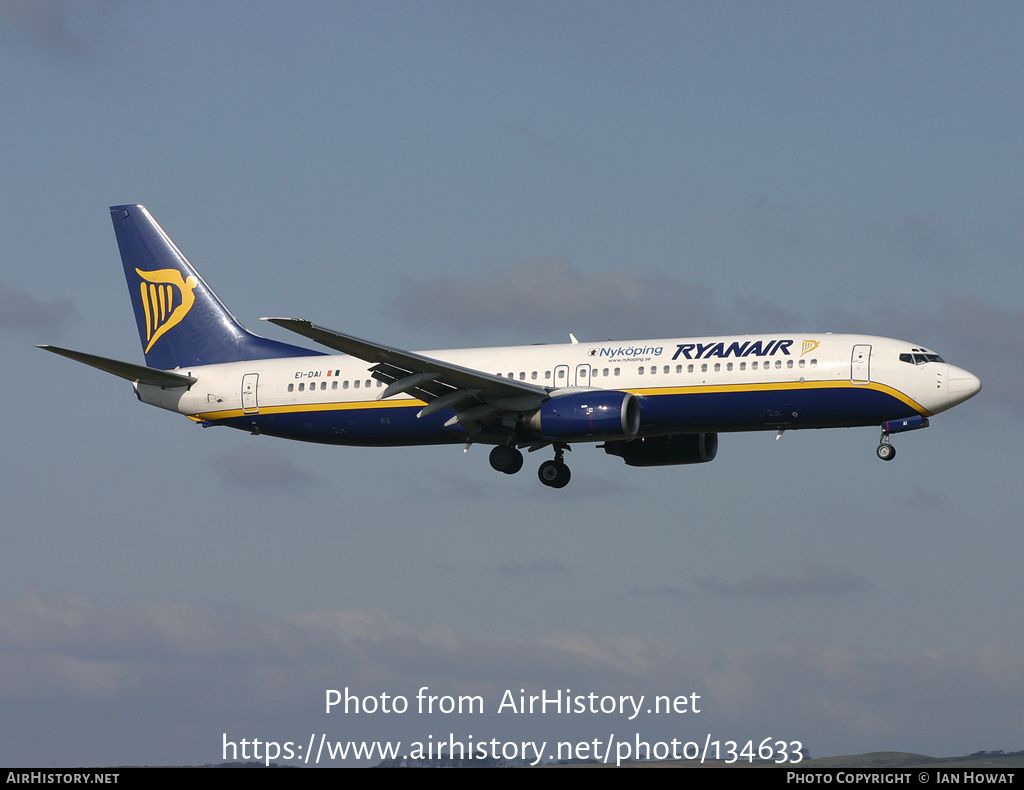 Aircraft Photo of EI-DAI | Boeing 737-8AS | Ryanair | AirHistory.net #134633