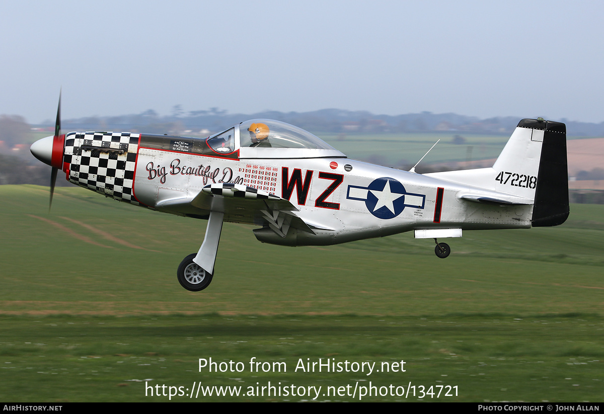 Aircraft Photo of G-MUZY / 472218 | Titan T-51 Mustang | USA - Air Force | AirHistory.net #134721