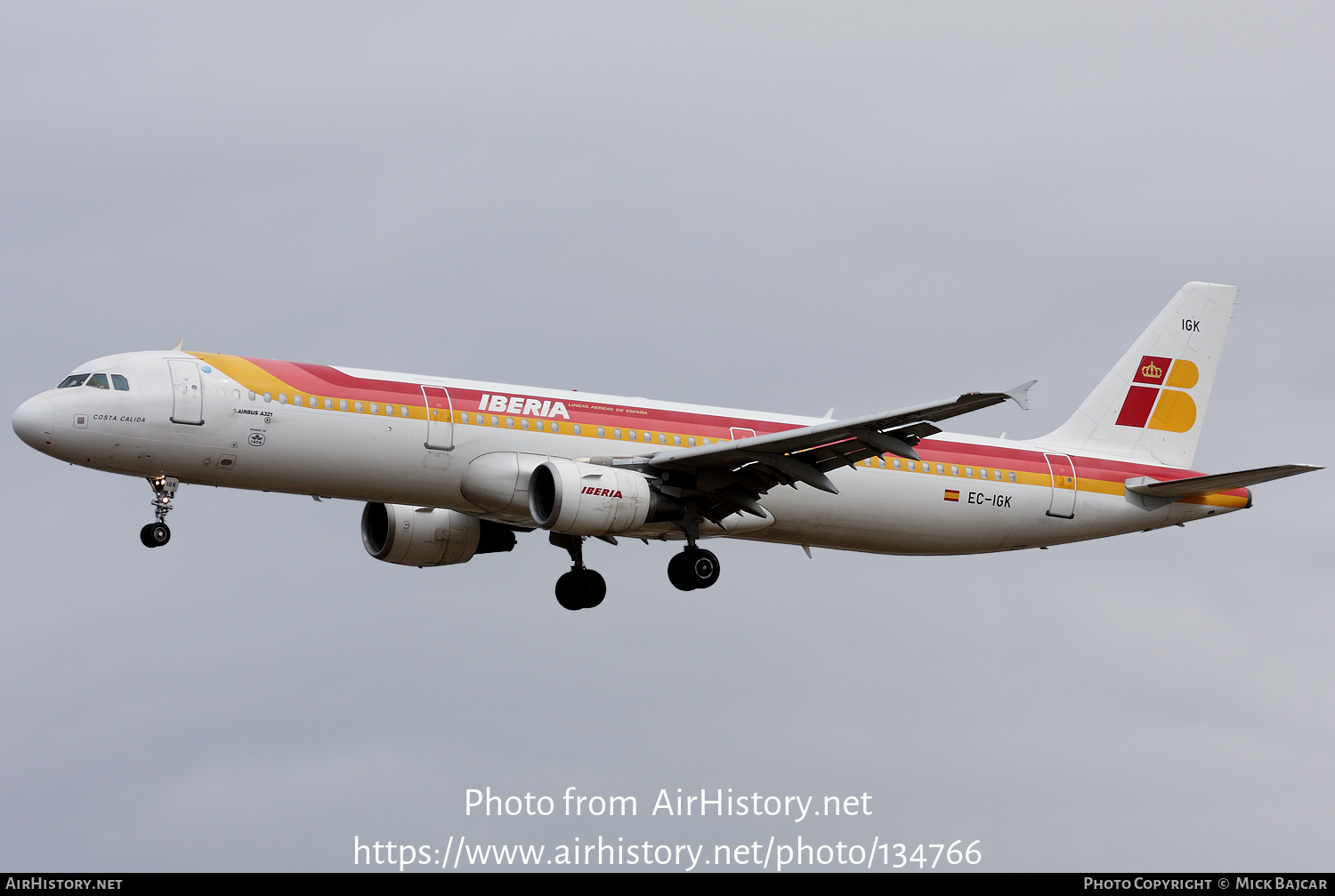 Aircraft Photo of EC-IGK | Airbus A321-213 | Iberia | AirHistory.net #134766