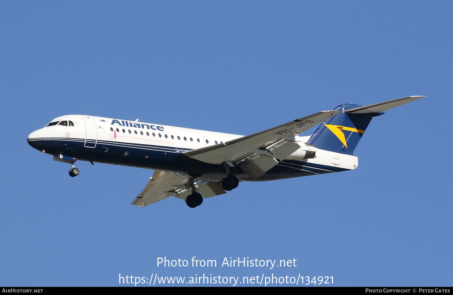 Aircraft Photo of VH-JFB | Fokker 70 (F28-0070) | Alliance Airlines | AirHistory.net #134921