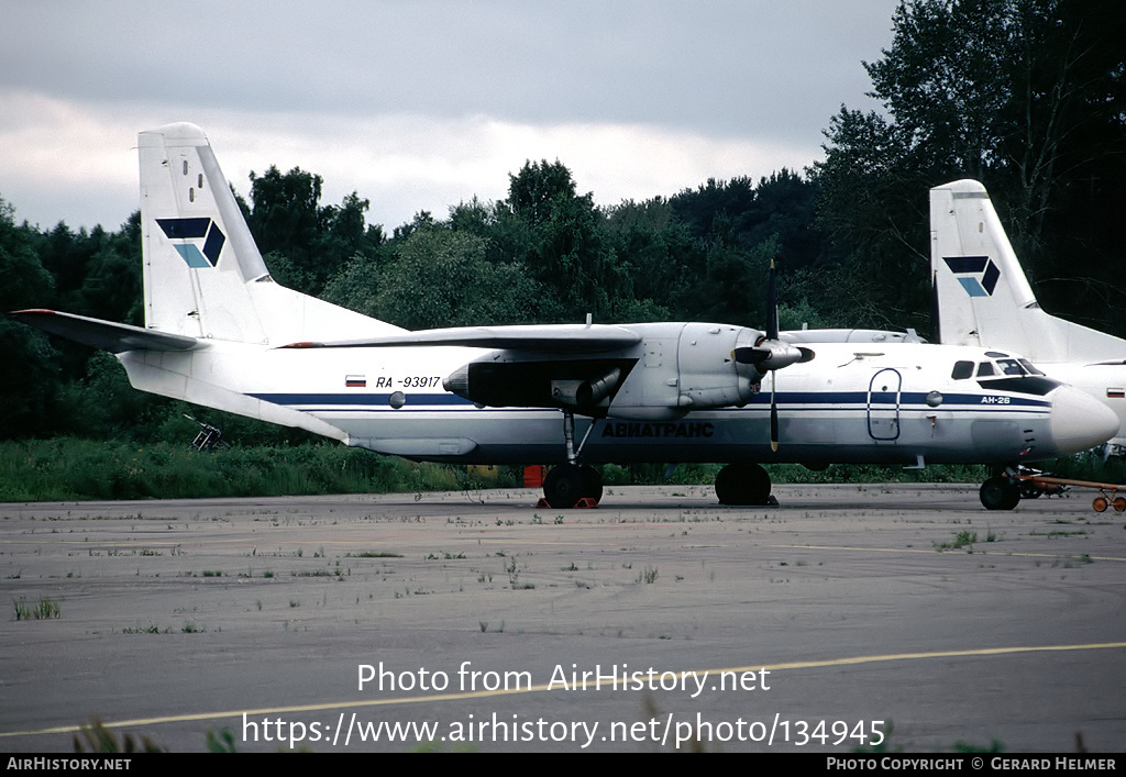 Aircraft Photo of RA-93917 | Antonov An-26 | Aviatrans | AirHistory.net #134945