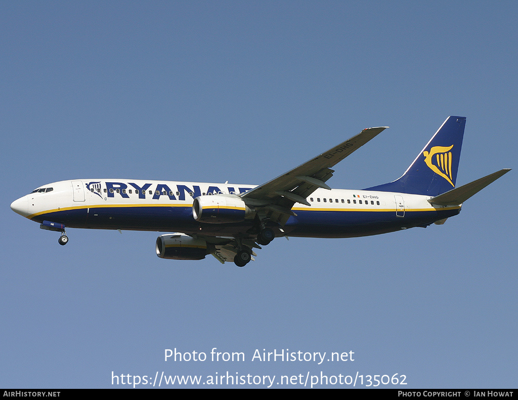 Aircraft Photo of EI-DHG | Boeing 737-8AS | Ryanair | AirHistory.net #135062