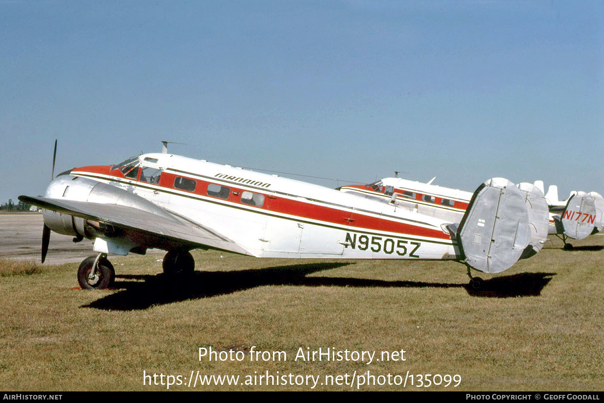 Aircraft Photo of N9505Z | Beech C-45H Expeditor | Mannion Air Charter | AirHistory.net #135099