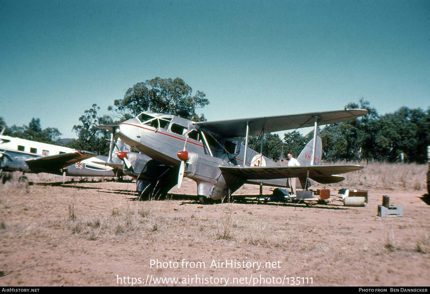 Aircraft Photo of VH-BFS | De Havilland D.H. 89A Dragon Rapide Mk.4 | Queensland Ambulance Transport Brigade | AirHistory.net #135111