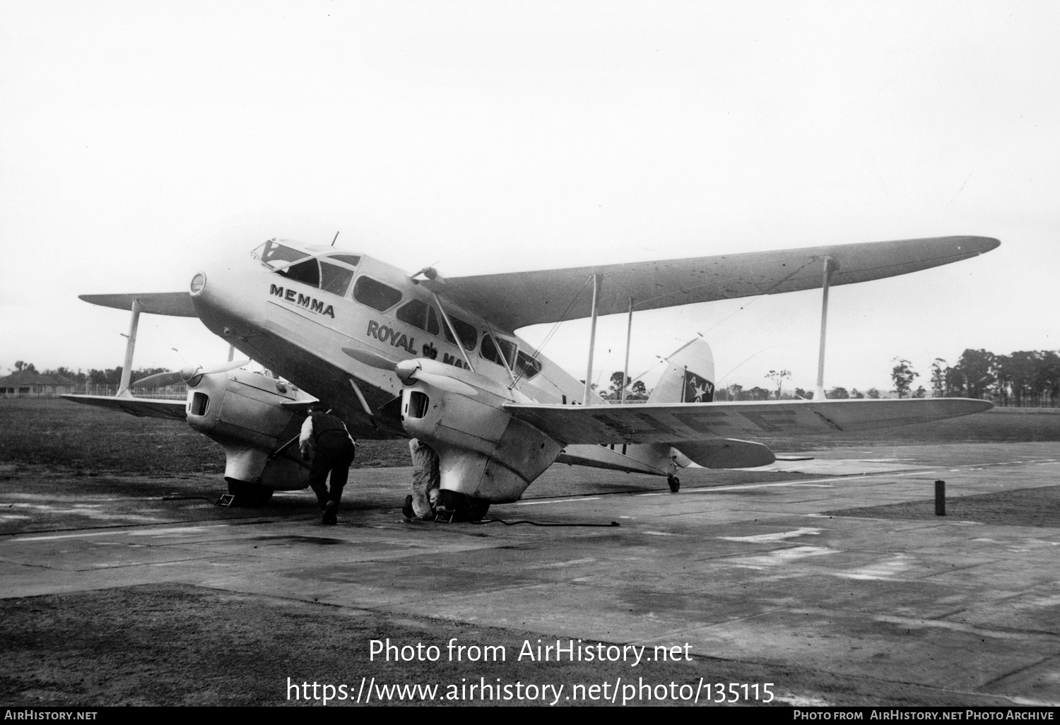 Aircraft Photo of VH-UFF | De Havilland D.H. 89 Dragon Rapide | Australian National Airways - ANA | AirHistory.net #135115