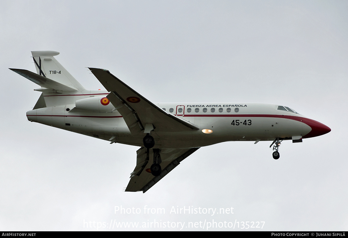 Aircraft Photo of T18-4 | Dassault Falcon 900B | Spain - Air Force | AirHistory.net #135227