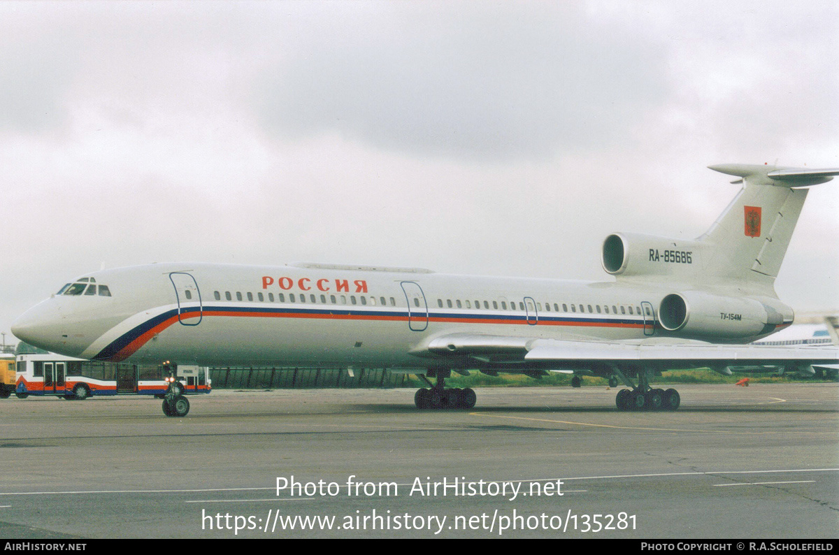 Aircraft Photo of RA-85686 | Tupolev Tu-154M | Rossiya - Russian Airlines | AirHistory.net #135281