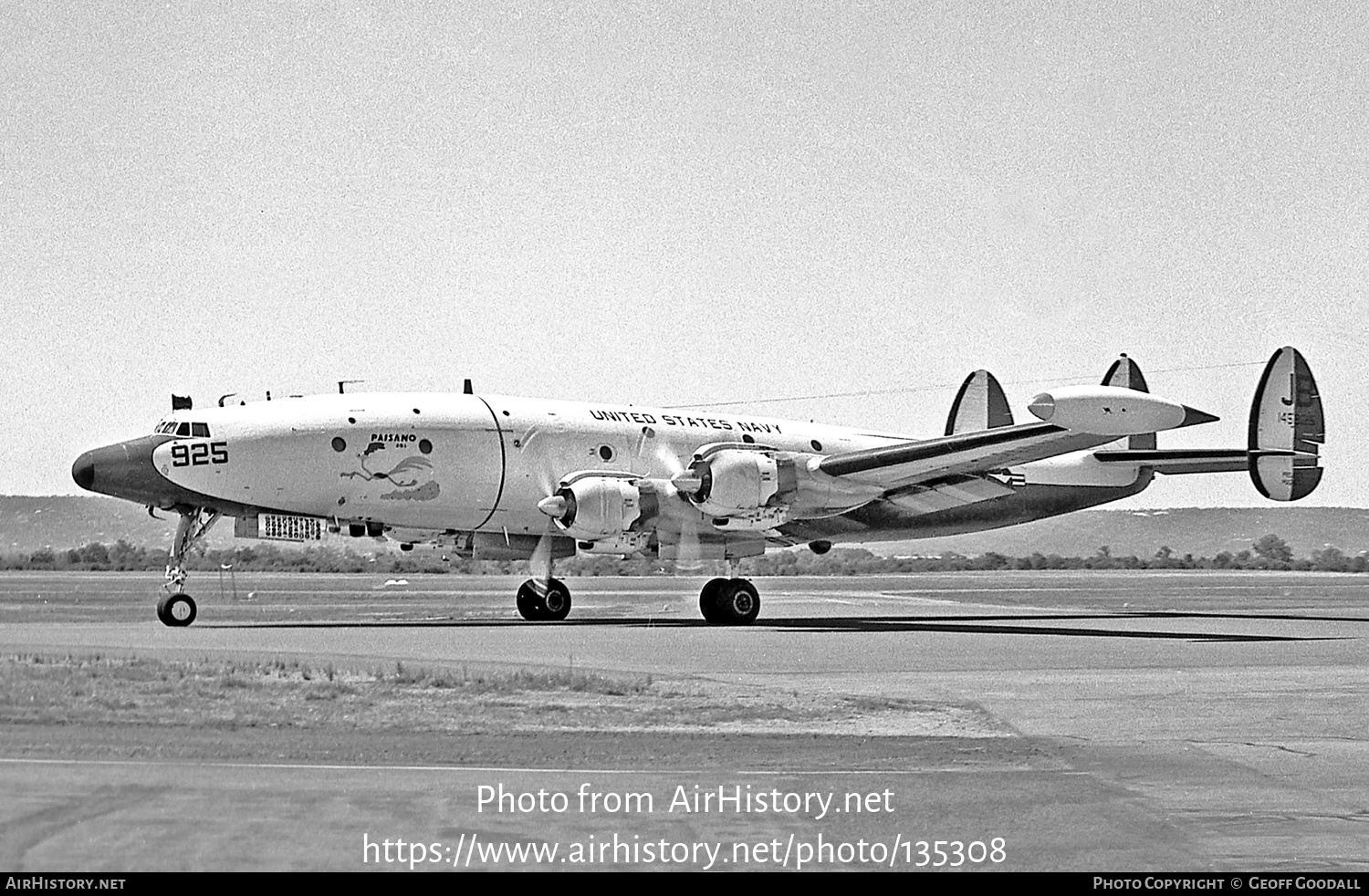 Aircraft Photo of 145925 | Lockheed NC-121K Warning Star | USA - Navy | AirHistory.net #135308