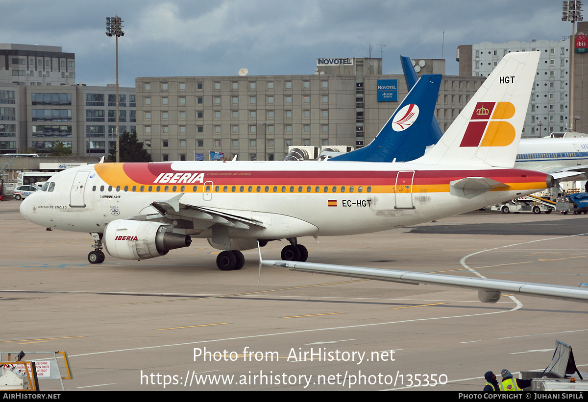 Aircraft Photo of EC-HGT | Airbus A319-111 | Iberia | AirHistory.net #135350