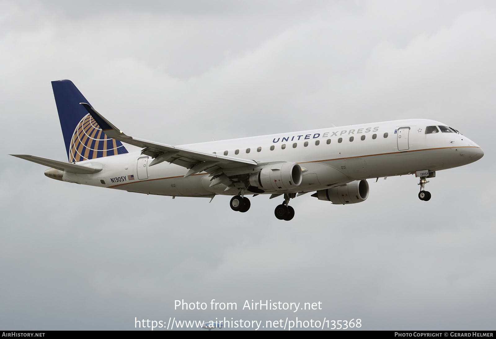 Aircraft Photo of N130SY | Embraer 175LR (ERJ-170-200LR) | United Express | AirHistory.net #135368