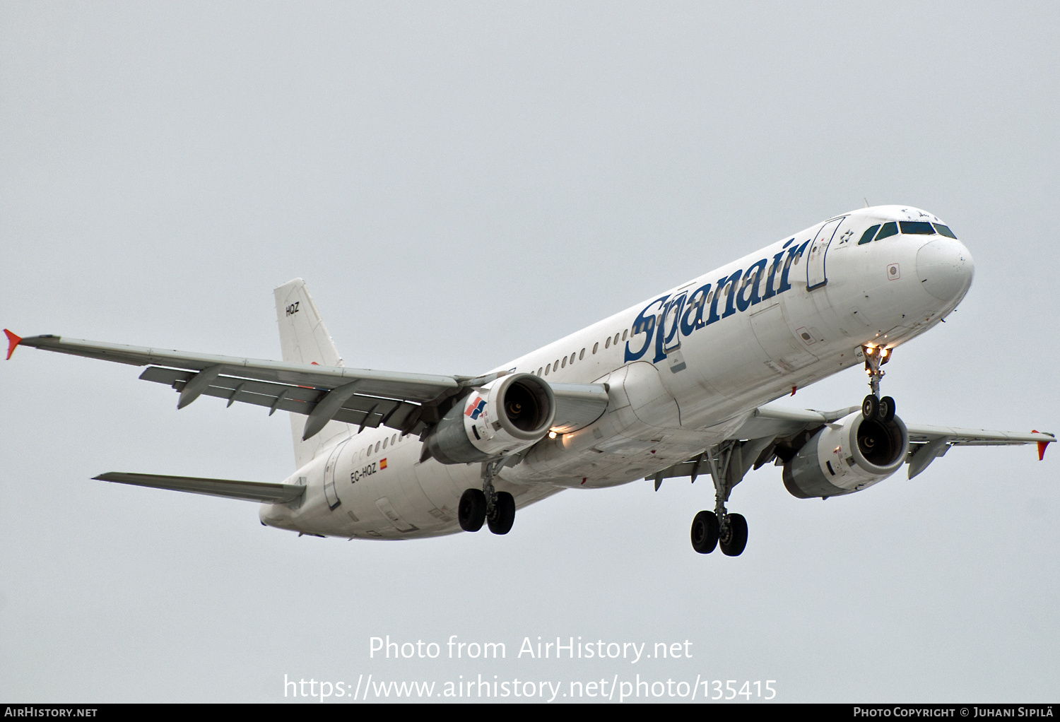 Aircraft Photo of EC-HQZ | Airbus A321-231 | Spanair | AirHistory.net #135415