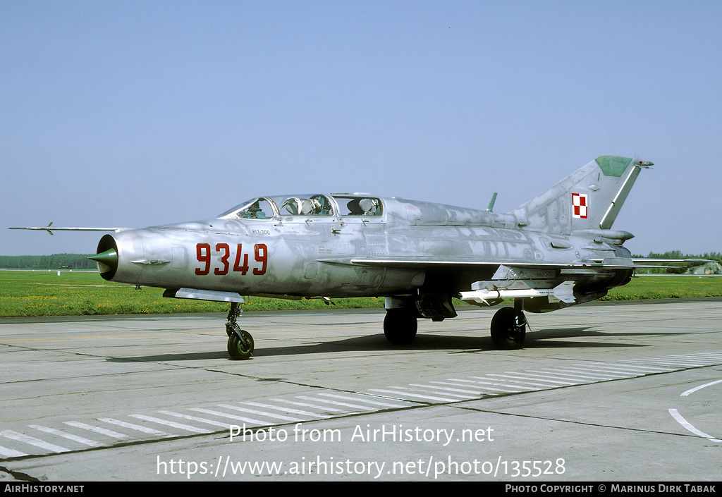 Aircraft Photo of 9349 | Mikoyan-Gurevich MiG-21UM | Poland - Air Force | AirHistory.net #135528