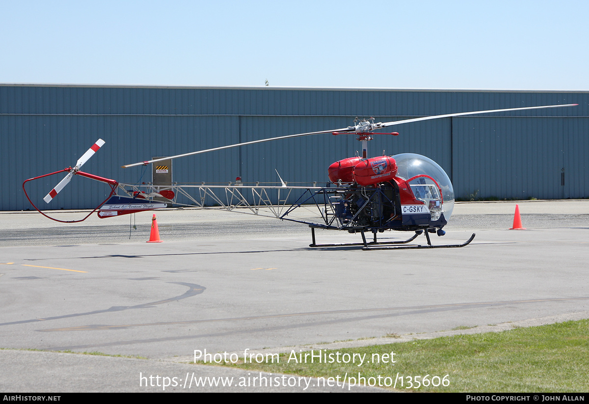 Aircraft Photo of C-GSKY | Bell 47G-4 | Premier Helicopter Training | AirHistory.net #135606