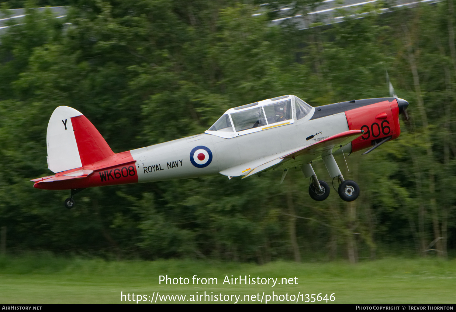 Aircraft Photo of WK608 | De Havilland DHC-1 Chipmunk T10 | UK - Navy | AirHistory.net #135646