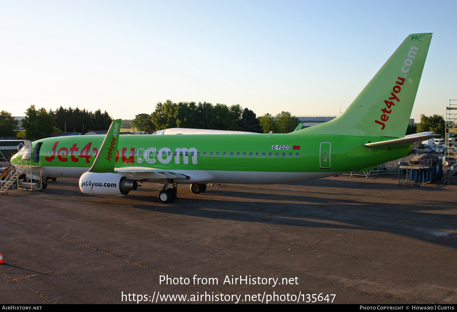 Aircraft Photo of G-FDZO | Boeing 737-8K5 | Jet4you | AirHistory.net #135647