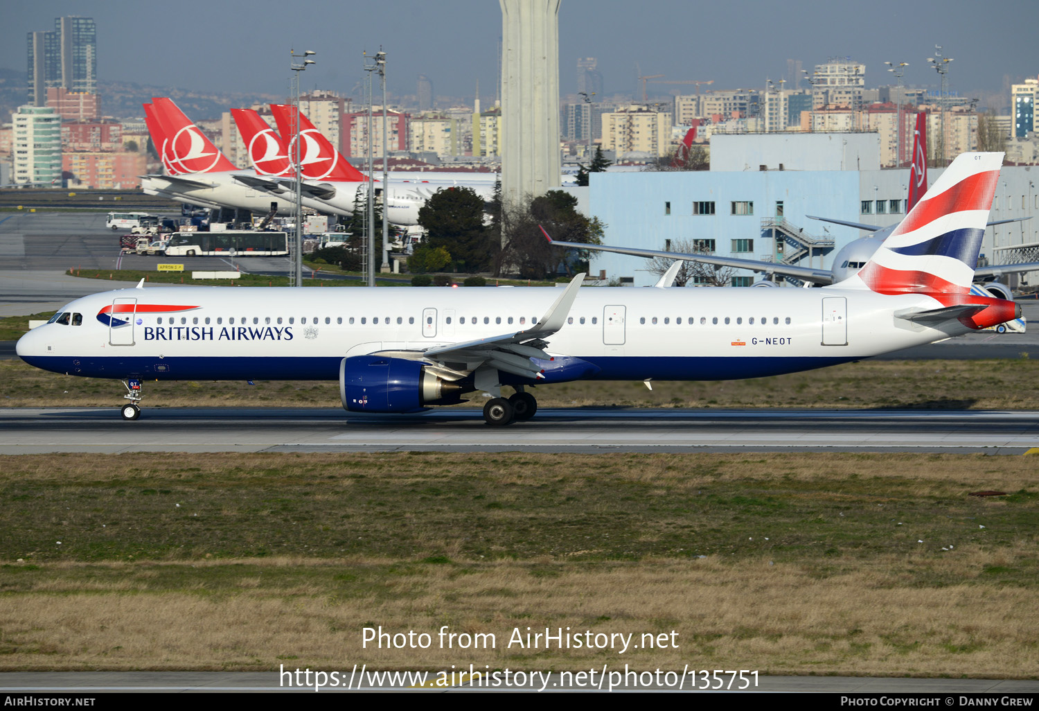 Aircraft Photo of G-NEOT | Airbus A321-251NX | British Airways | AirHistory.net #135751