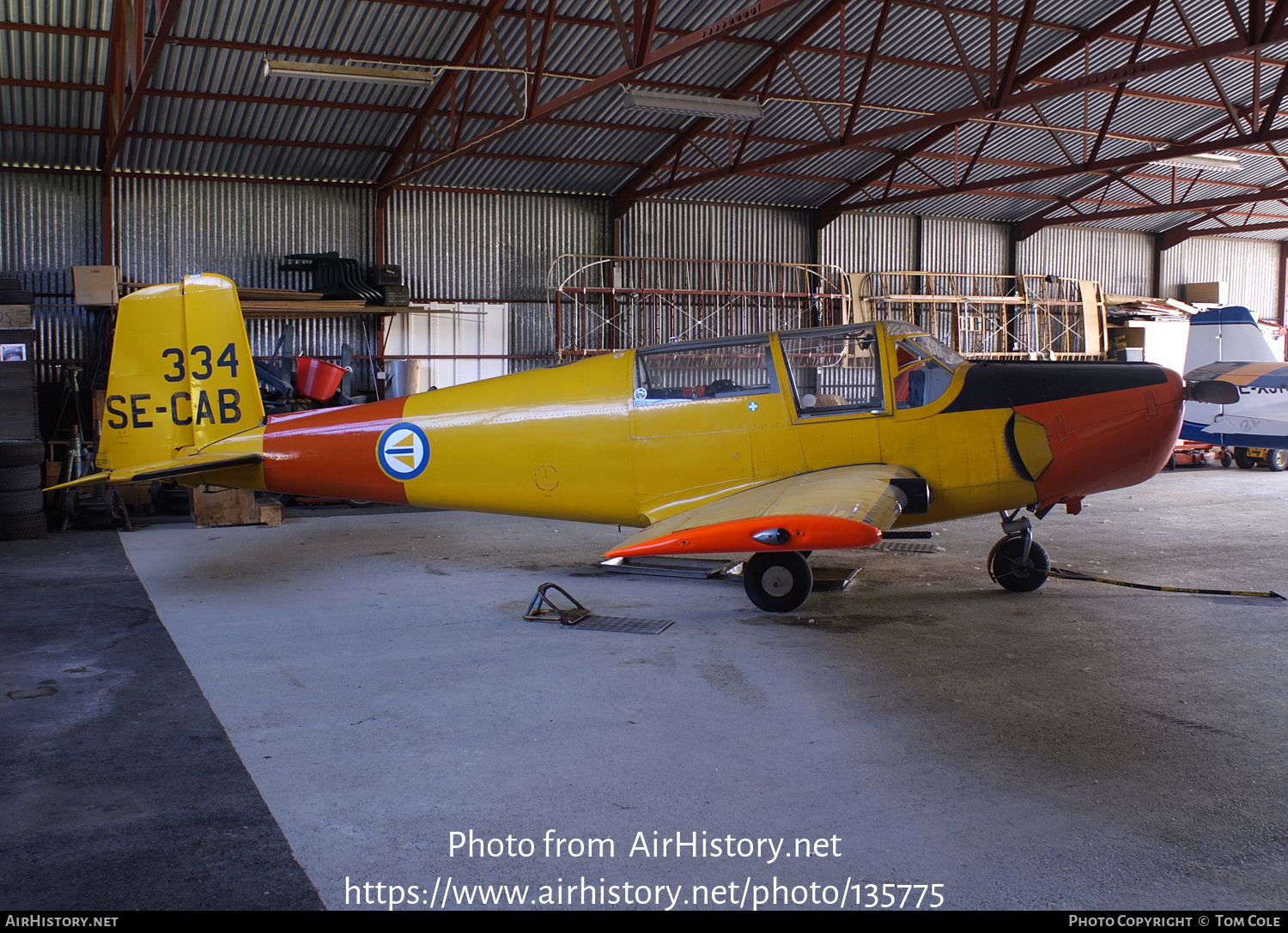 Aircraft Photo of SE-CAB / 334 | Saab 91B-2 Safir | Norway - Air Force | AirHistory.net #135775