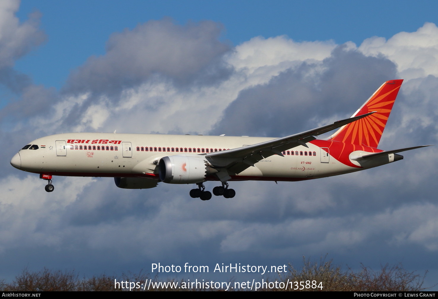 Aircraft Photo of VT-ANQ | Boeing 787-8 Dreamliner | Air India | AirHistory.net #135884