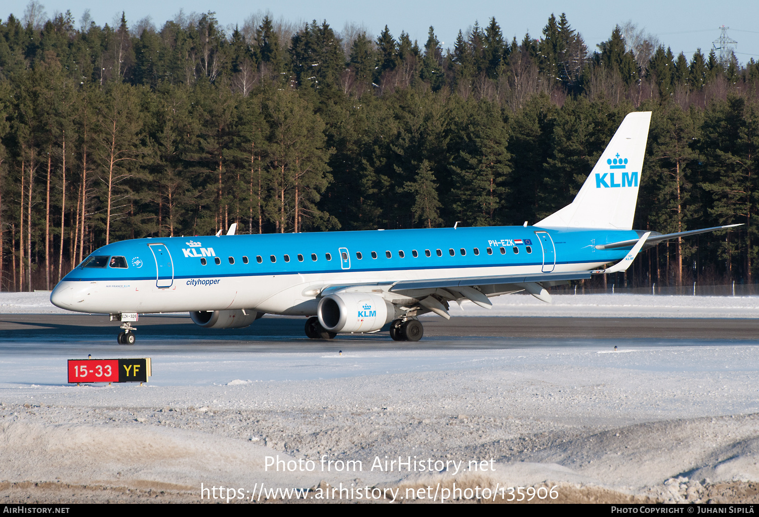 Aircraft Photo of PH-EZK | Embraer 190STD (ERJ-190-100STD) | KLM Cityhopper | AirHistory.net #135906