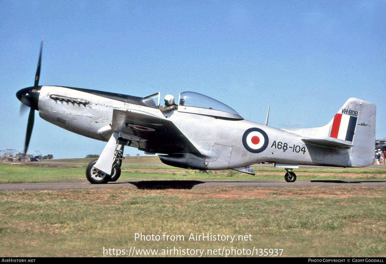 Aircraft Photo of VH-BOB / A68-104 | Commonwealth CA-18 Mustang 21 (P-51D) | Australia - Air Force | AirHistory.net #135937