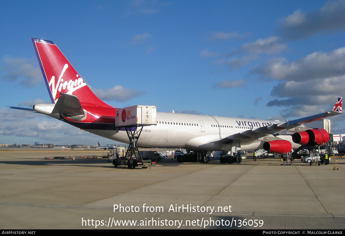 Aircraft Photo of G-VELD | Airbus A340-313 | Virgin Atlantic Airways | AirHistory.net #136059