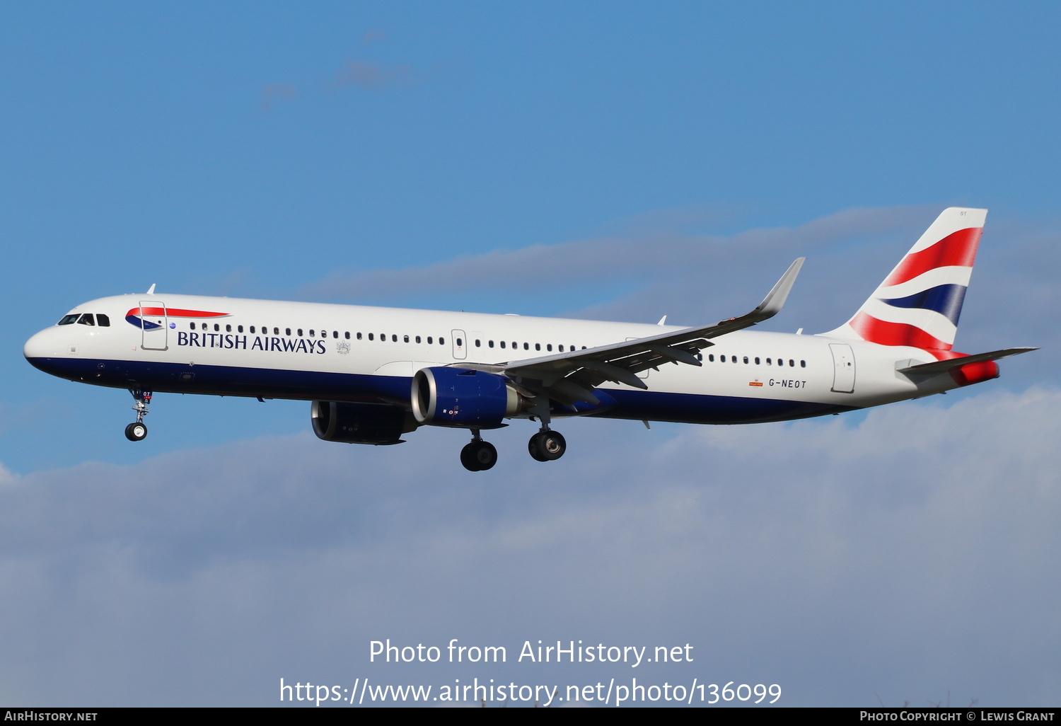 Aircraft Photo of G-NEOT | Airbus A321-251NX | British Airways | AirHistory.net #136099