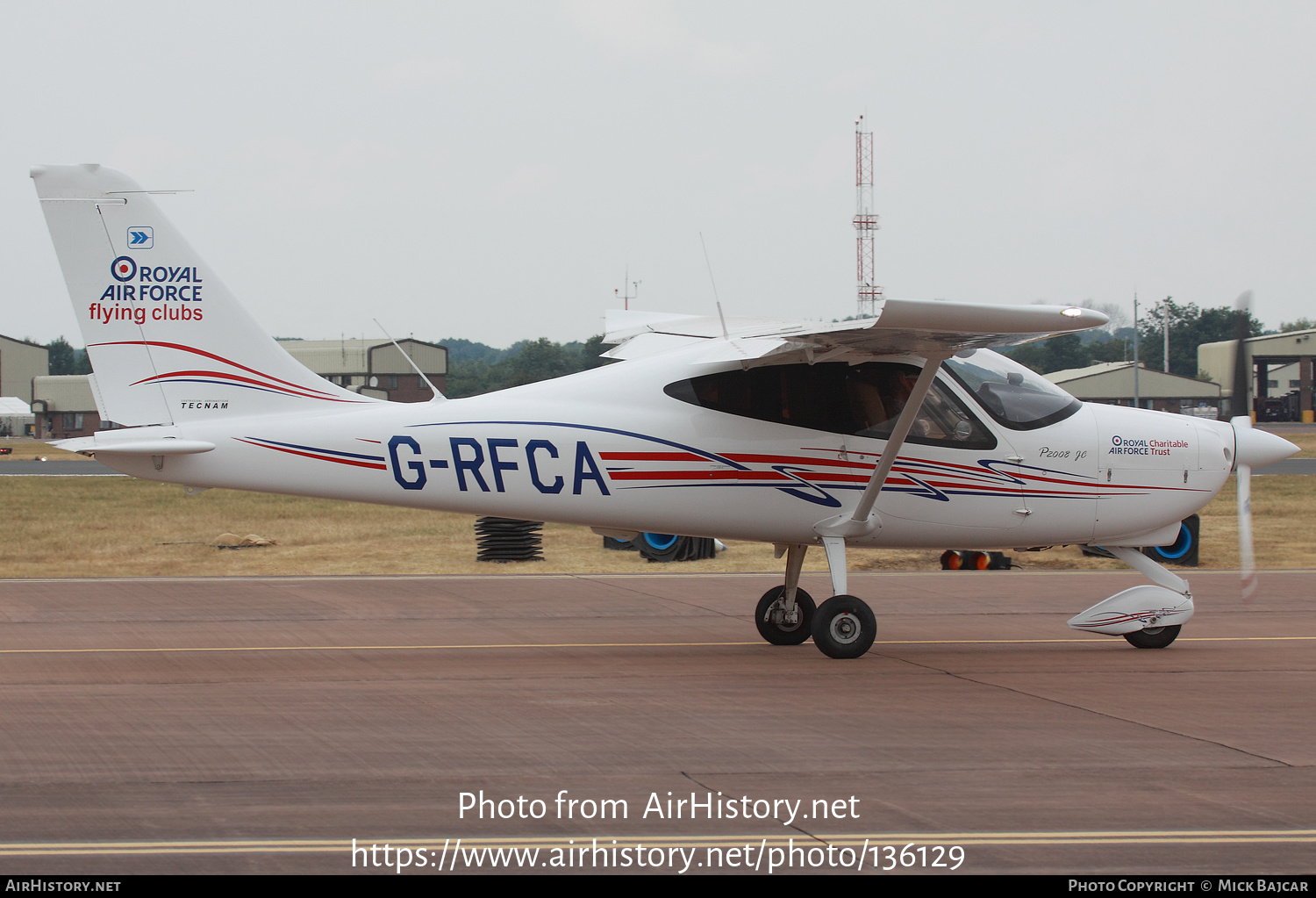 Aircraft Photo of G-RFCA | Tecnam P-2008JC | Royal Air Force Flying Clubs | AirHistory.net #136129