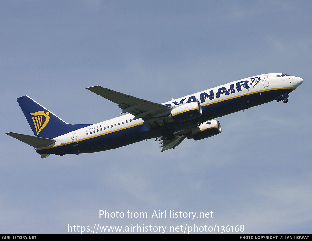 Aircraft Photo of EI-DAX | Boeing 737-8AS | Ryanair | AirHistory.net #136168