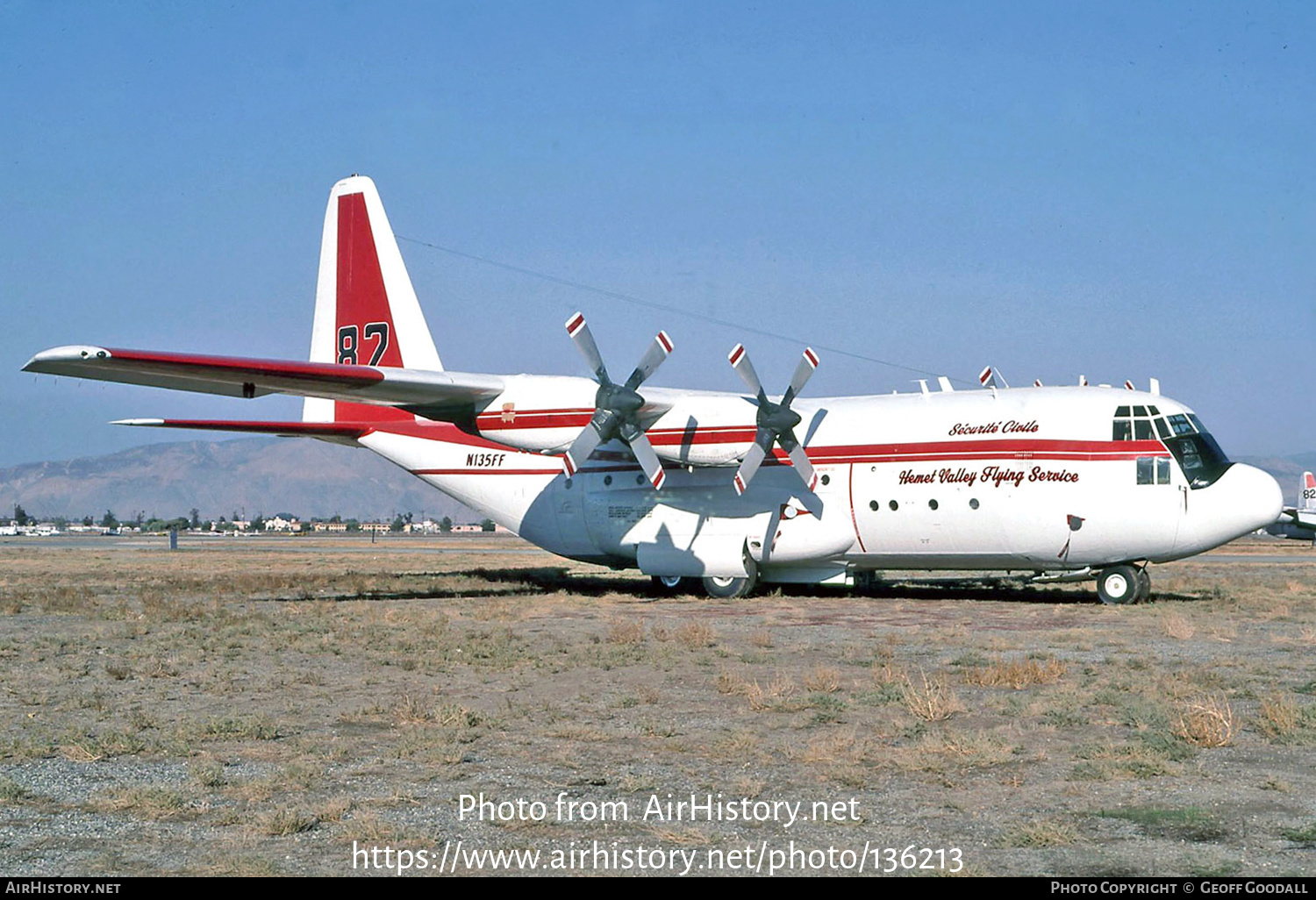 Aircraft Photo of N135FF | Lockheed C-130A Hercules (L-182) | Hemet Valley Flying Service | AirHistory.net #136213