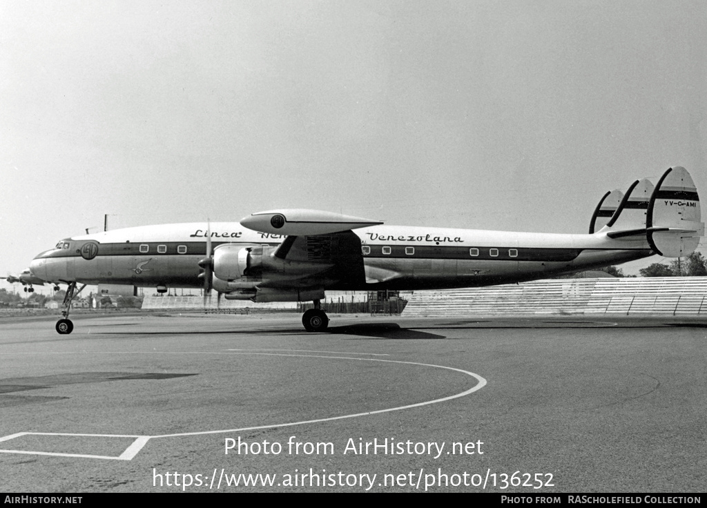 Aircraft Photo of YV-C-AMI | Lockheed L-1049G Super Constellation | Línea Aeropostal Venezolana | AirHistory.net #136252