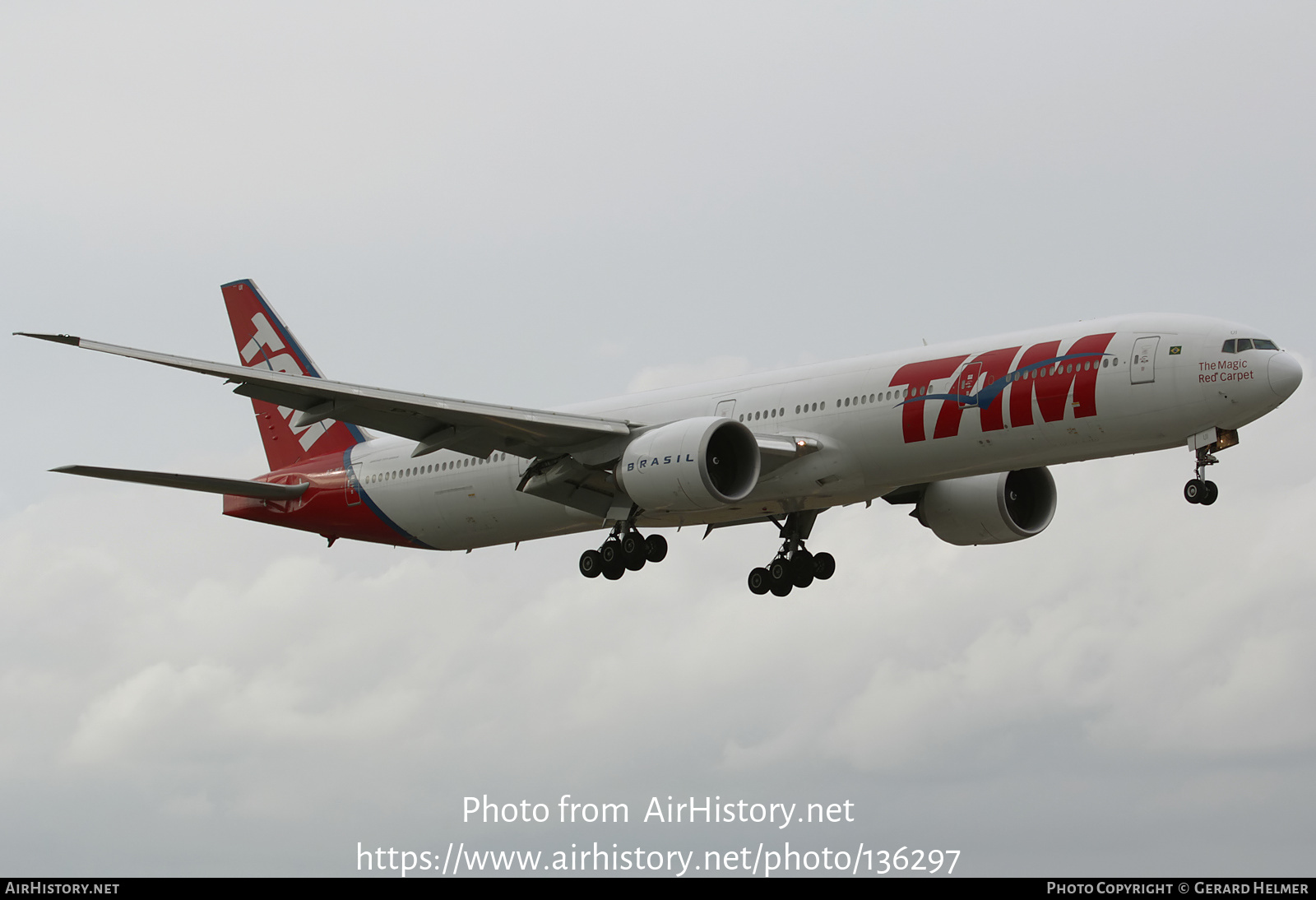 Aircraft Photo of PT-MUI | Boeing 777-32W/ER | TAM Linhas Aéreas | AirHistory.net #136297