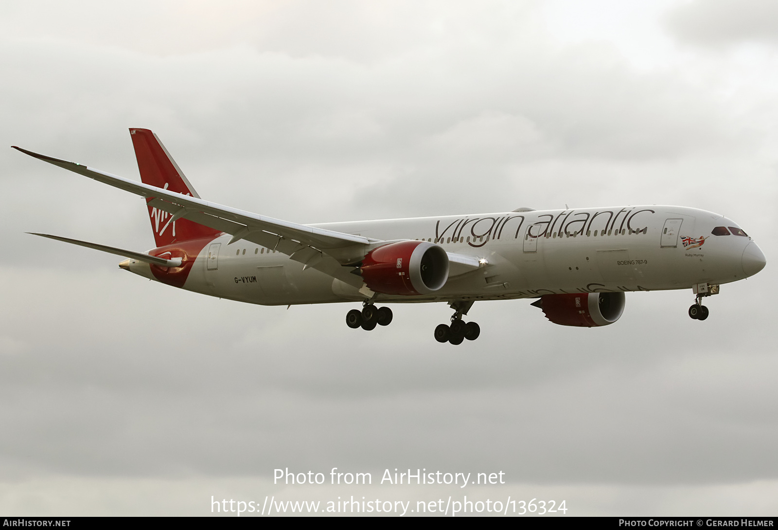 Aircraft Photo of G-VYUM | Boeing 787-9 Dreamliner | Virgin Atlantic Airways | AirHistory.net #136324