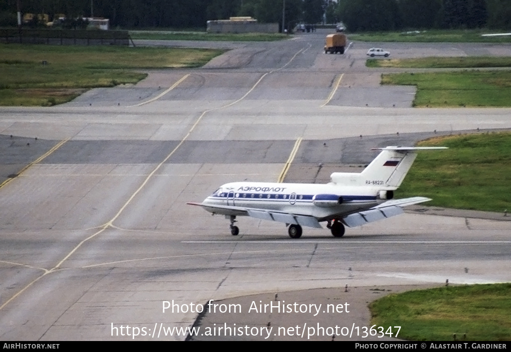 Aircraft Photo of RA-88231 | Yakovlev Yak-40 | Aeroflot | AirHistory.net #136347